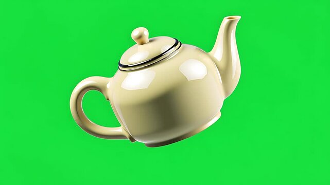 Cute Teapot Cartoon Illustration
