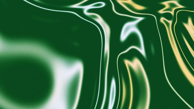 Abstract green marble pattern with flowing white lines and swirling gradients creating a smooth organic flowing and liquid effect