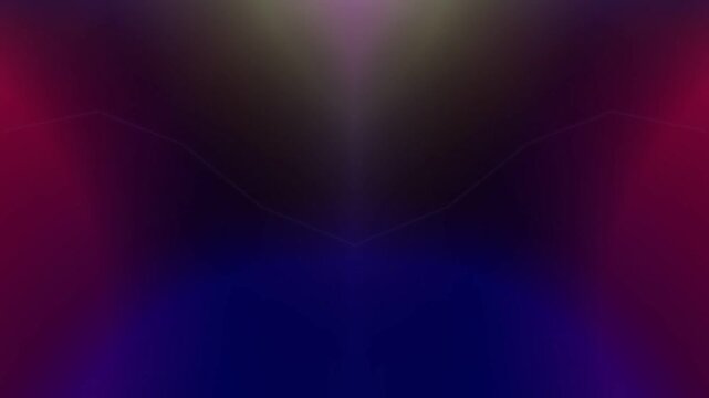 Abstract neon lightning bolt design on dark blue background for technology or energy concept with glowing lines and sharp angles