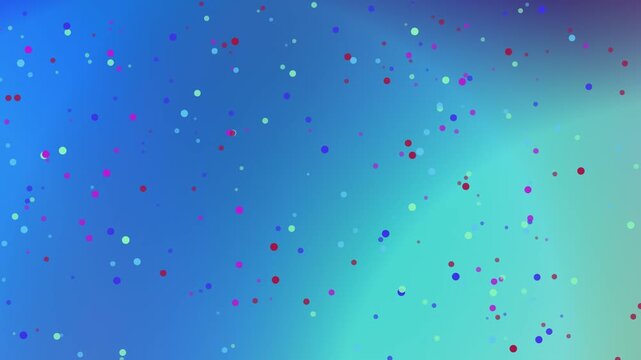 Abstract pattern of colorful dots on a gradient background creating a festive and vibrant confetti style design for modern backgrounds and designs