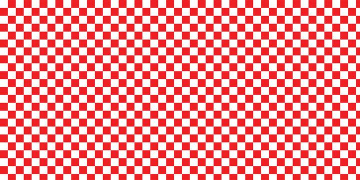 Red and white checkerboard frame. Black White Checkered Border. Classic checkered race flag car finish line or start line. Twisted checkered funky background. 90s, 00s aesthetic.