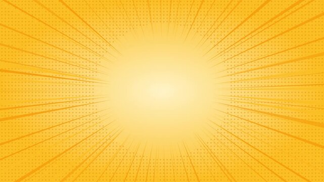 Comic Background Yellow for Video Editing Animated Pop Art Loop