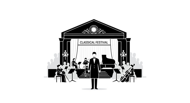 Man in suit standing on stage.