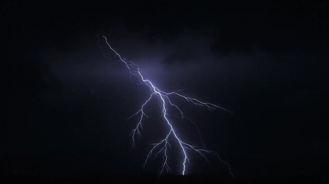 Dramatic lightning display