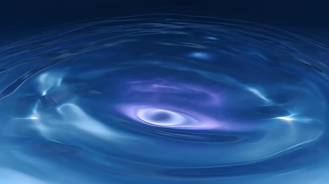Colourful fluid liquid abstract blue ripple surface art with smooth light reflections, calm motion, soft swirl water texture and SEO friendly descriptive title