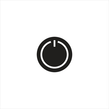 power button on white