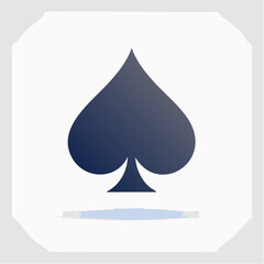 Fototapeta premium Ace of Spades Playing Card Symbol