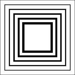Square line gradient. Geometric shapes © bebuntoon