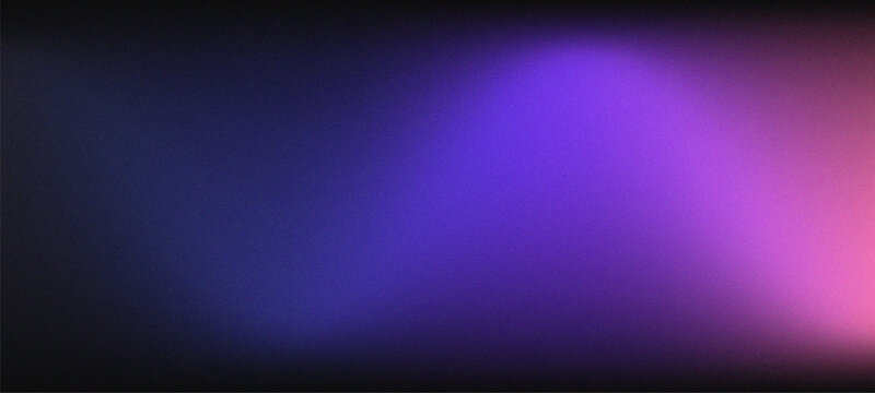 Abstract Purple and Blue Grainy Gradient Background with Minimalist Cinematic Texture and Soft Neon Light Leak