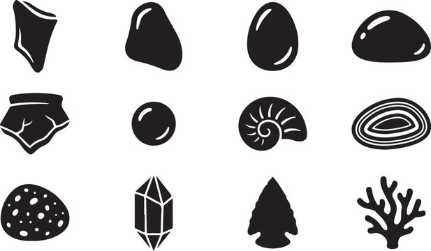 Black and white representing various and symbols monochrome abstract