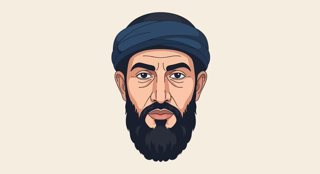 Man with Dark Beard.
