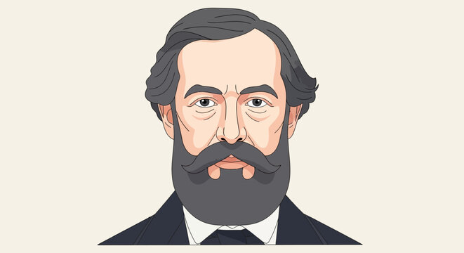 Man with Dark Beard.