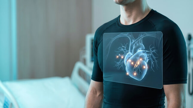 Heart medical health anatomy risk cholesterol man technology digital chest artery cardiology pulse fitness exercise hospital patient body male healthcare heart rate vascular circulation