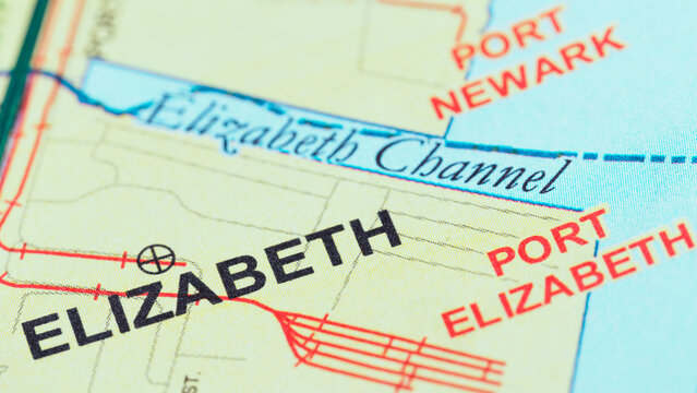 Elizabeth Port Channel Map, Newark Bay Logistics