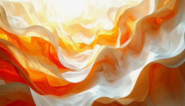 Layered translucent paper art abstract, futuristic � commercial stock image