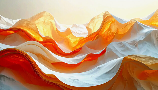 Layered translucent paper art abstract, futuristic � commercial stock image