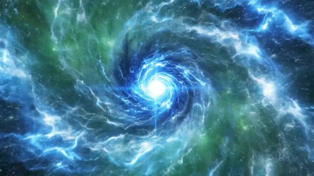 Galaxy spiral in space highlighting geometric patterns and contemporary art