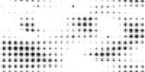 Fototapeta premium Dotted halftone gradient texture. Vanishing polka dot background. Repeating dots gradation pattern background. Black fading comic pop art overlay backdrop. Raster effect wallpaper. Vector halftone