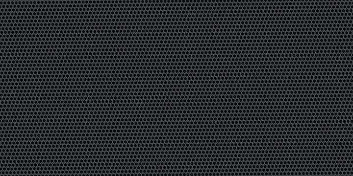 Black perforated metal plate. Metal grill. Black metal texture steel background. Perforated sheet metal.Abstract dark gray circle mesh pattern background texture.