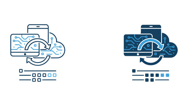 Digital cloud storage synchronizing with mobile and tablet devices for cross platform data accessibility and cloud computing