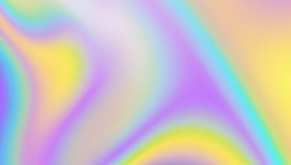 Obraz premium Abstract Iridescent Gradient: A mesmerizing abstract background featuring a smooth blend of iridescent colors, creating a vibrant and ethereal visual with a futuristic, dreamlike quality.