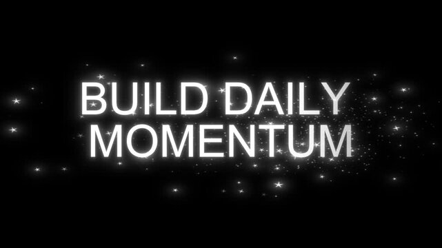 &ldquo;CREATE YOUR FUTURE&rdquo; bold white typography animation on black background, smooth cinematic motion, clean minimal motivational style, modern high contrast aesthetic, sharp text, 8K, noise free