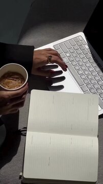 Aesthetic Remote Working Lifestyle with Multiple Footage Scenes, Modern Freelance and Work From Home Concept