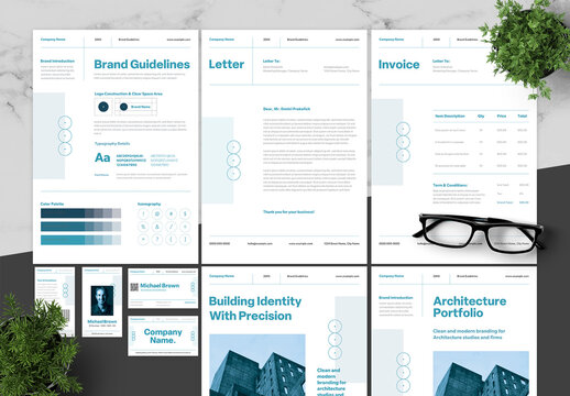 Blue Clean Architecture Brand Guidelines