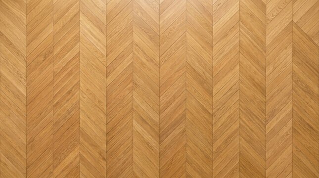 Classic chevron parquet flooring texture with honey oak finish