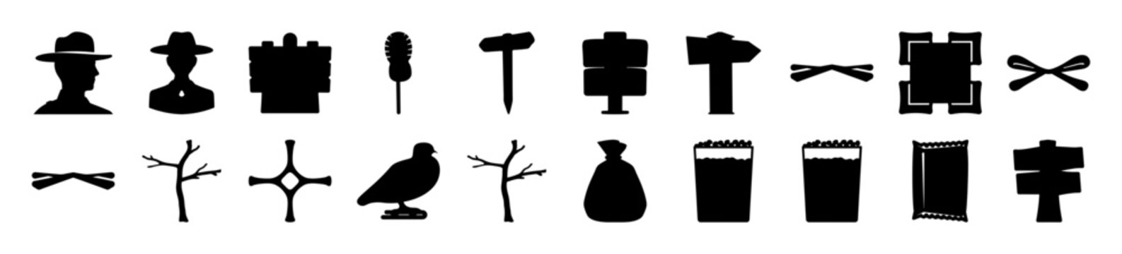 Ancient egyptian hieroglyphs and symbols collection- A diverse set of classic Egyptian hieroglyphics and symbols arranged neatly for historical or decorative use in projects.
