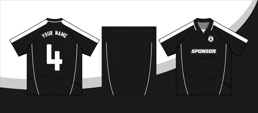 Classic Black Football Kit Design