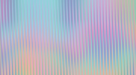 Holographic gradient stripes in pastel colors on a vibrant background