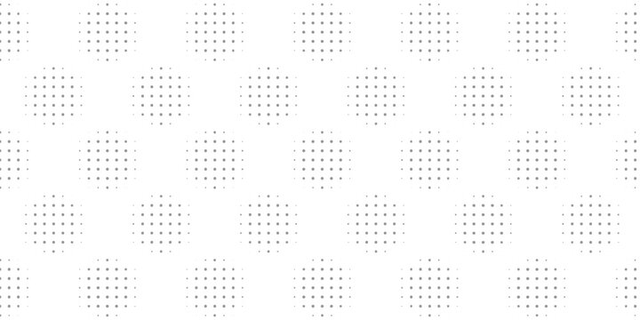 Halftone Hexagonal Pattern Vector Abstract Geometric Technology Background. Retro Colored Half Tone Hexagons Texture. Minimal Style Dynamic Tech Wallpaper. modern