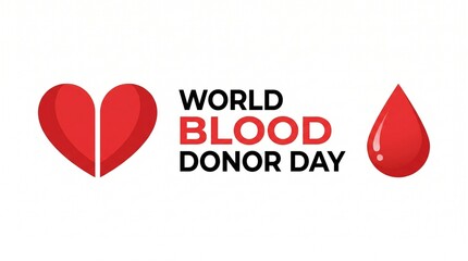 Fototapeta premium World Blood Donor Day awareness campaign