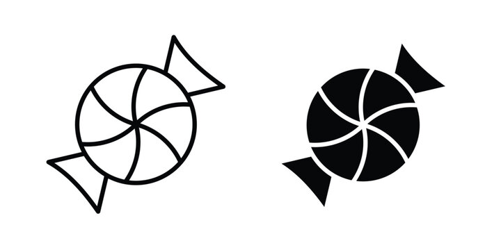 Candy icon vector concept set