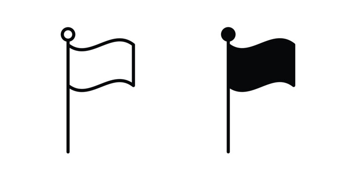 Flag icon vector concept set