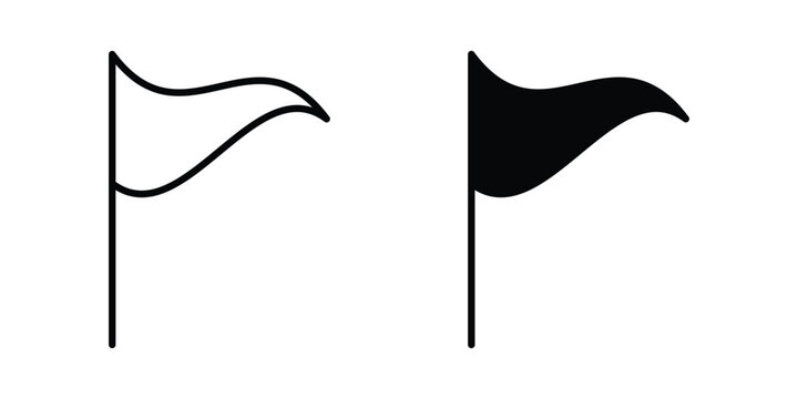 Flag icon vector concept set