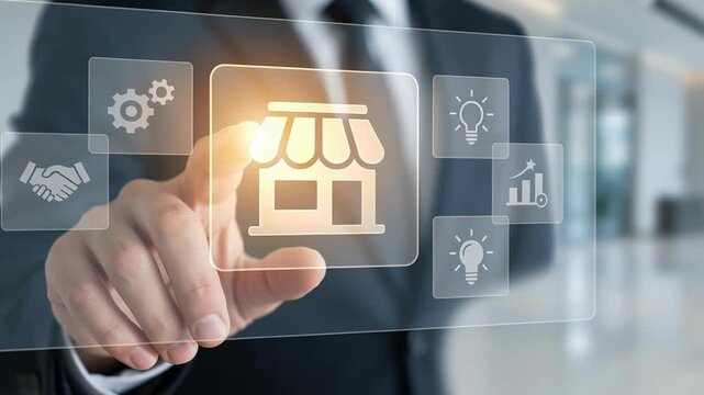 Smart marketing strategy for business expansion with franchise and branch development through online store technology and digital platforms for growth and success in competitive markets