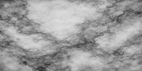 Stormy clouds drift across an abstract black and white old paper texture creating a dark motion of fog and smoke under a cloudy moonlit night sky background © MDMURAD