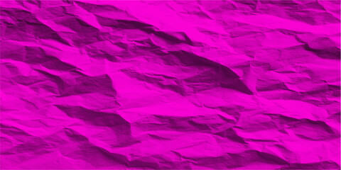 Fototapeta premium A bright pink and purple abstract grunge background features a crumpled paper texture with a painted silk material design for a textured artistic wallpaper backdrop