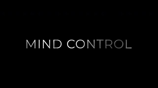Mind Control Cinematic Dark Atmosphere Text Alpha Channel 4K Video