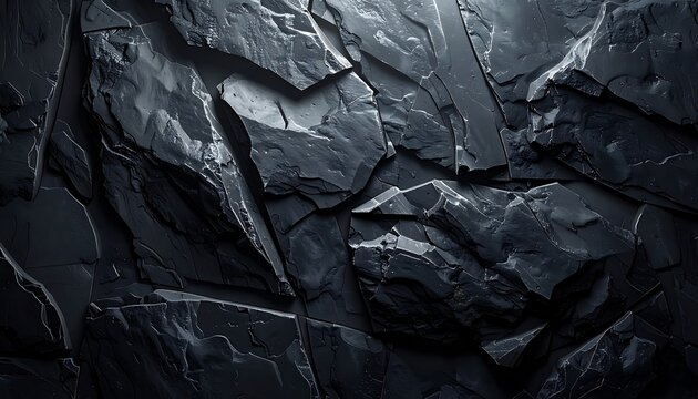 Dark gray stone texture background closeup.