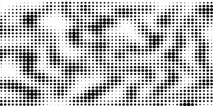 Halftone dotted abstract background. Grain gradient texture background with dots. Noise Stipple pointillism pattern. Sand, grain, grunge stipple effect.