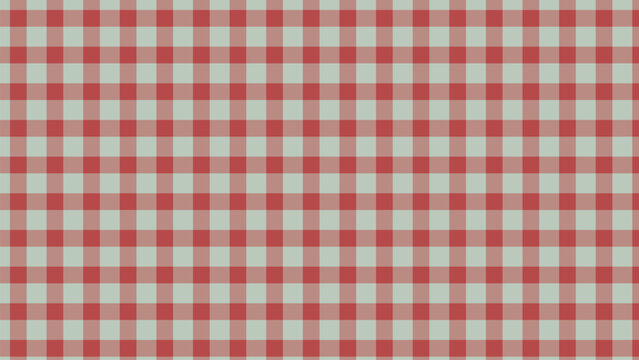 A classic seamless plaid pattern displays intersecting lines forming squares of red and light gray shades