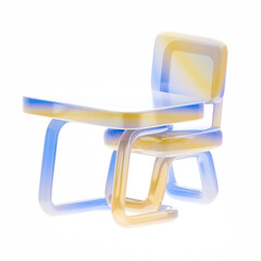 Obraz premium 3D Cute School Kids Icon Teacher Education Preschool Kindergarten Toy Children Study Learning Academic Cartoon
