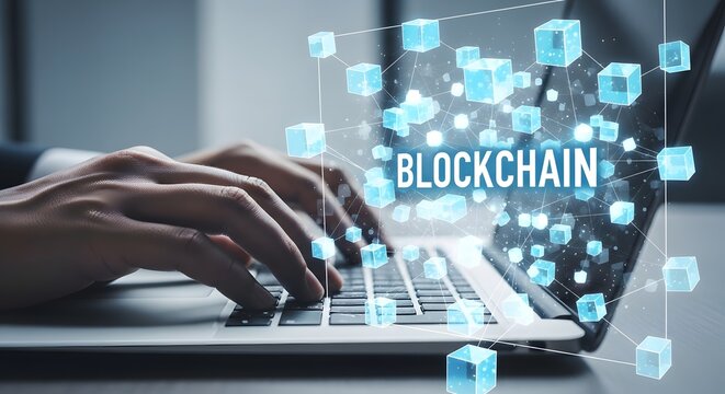 Blockchain technology for business secure data networks and digital transformation concepts