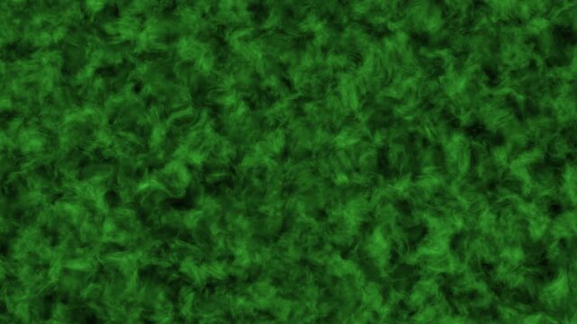 Dynamic toxic green wispy smoke swirling gas movement abstract digital texture backdrop