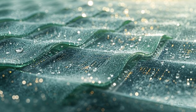 water drops on a glass