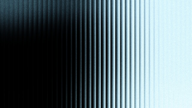 Vertical ribbed glass abstract background with blue and cyan tones and noise texture for desktop monitor interface mockup.