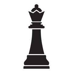 Fototapeta premium Chess queen stands as a powerful symbol of authority and strategic dominance on the board.